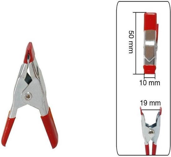 Topgear Mini Zeilklem / Marktklem 50 mm. - 100 stuks van Topgear — afbeelding 3