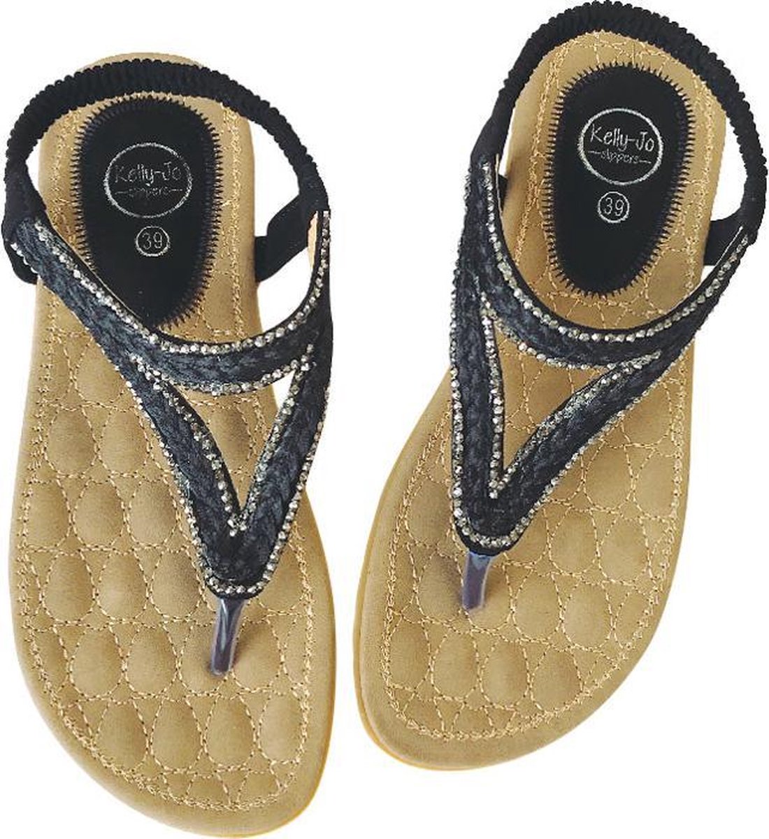 Kelly Jo Sandaal Nina 36 zwart teenslippers bol