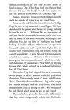 Pagina 9 van een boek, met tekst over een jongen genaamd Tyson, zijn uiterlijk en zijn leven op school.