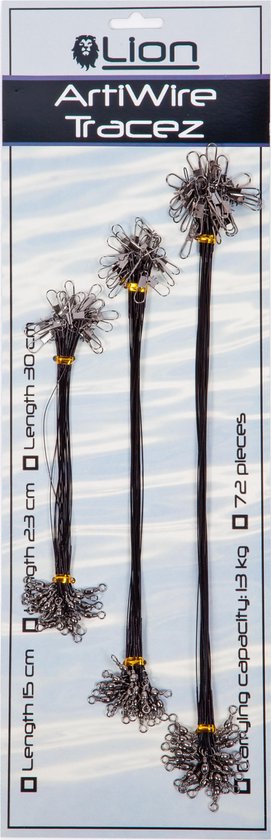 Arti Wire Tracez 72 stalen onderlijnen voor Roofvis | bol.com