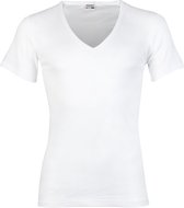 Beeren T-shirt diepe V-hals - 3-pack - Wit - 100% katoen - XL