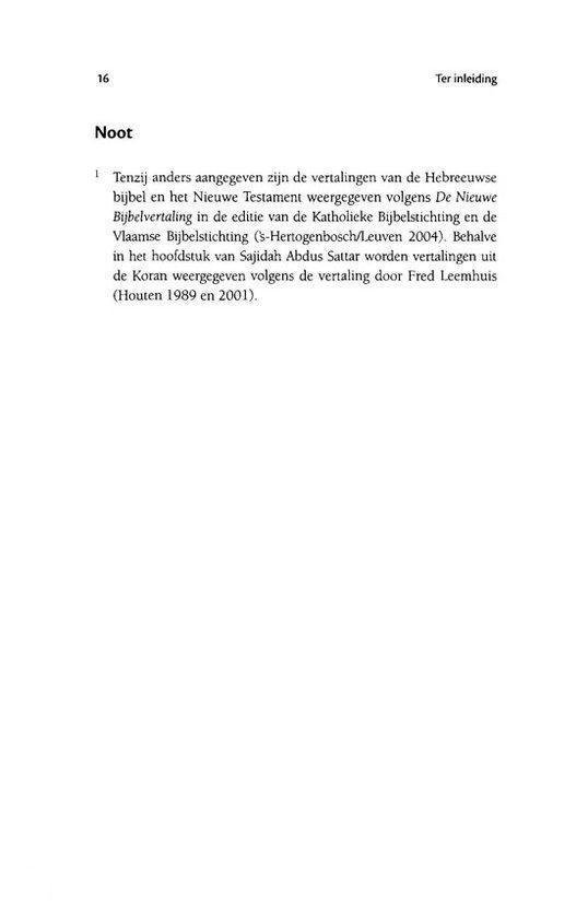 Tekstpagina met voetnoot over bijbelvertalingen.