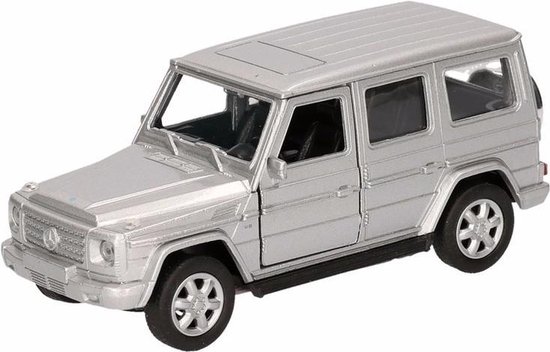 Speelgoed zilveren Mercedes-Benz G-Class speelauto 12 cm