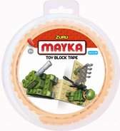 Zuru-Mayka NM-O1Y Block Tape 2 Noppen x1m Zandkleur - Compatible met grote merken