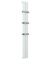 Design radiator verticaal aluminium mat wit 180x18.5cm 632 watt - Berlini