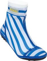 Duukies - Jongens UV-strandsokken - Stripe Blue White - Blauw streep - maat 28-29EU