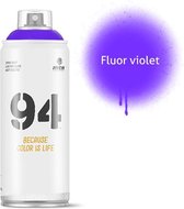 MTN94 Fluoriserend Violet spuitverf - 400ml lage druk en matte afwerking