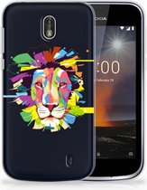 Nokia 1 Uniek TPU Hoesje Lion Color