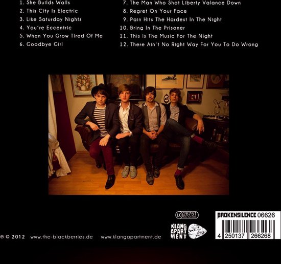 Blackberries Music For The Night (CD), Blackberries CD (album