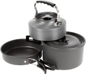 Faith Pots & Pans Cooking Set - 3 delig - Pannenset - Kookset - Camping - Outdoor - Survival - Lichtgewicht - Aluminium