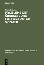 Beihefte Zur Zeitschrift F�r Romanische Philologie- Probleme der �bersetzung formbetonter Sprache