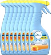 Febreze Textielverfrisser Zomerbries Spray - 8 x 500ml - Voordeelverpakking