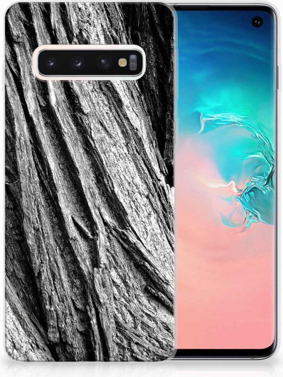 Bumper Hoesje Samsung Galaxy S10 Boomschors Grijs