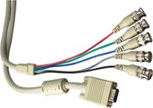 DELTACO RGB-1, VGA (D-Sub) naar BNC - 2 m