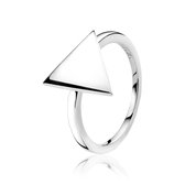 ZINZI zilveren ring driehoek ZIR1305