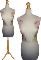 Twee tulpen paspop met licht bruine sparkling driepoot 44/46