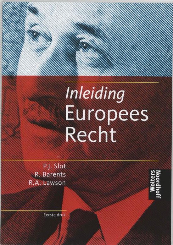 Inleiding Europees recht - cover