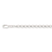 Glow- Zilveren lengtecollier 45 cm