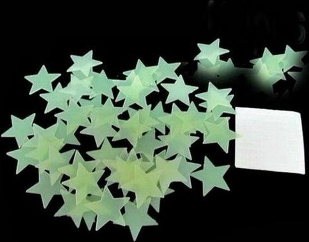 Geschikt Aarzelen idioom 100 x Glow in the Dark Ster voor sterrenhemel | bol.com