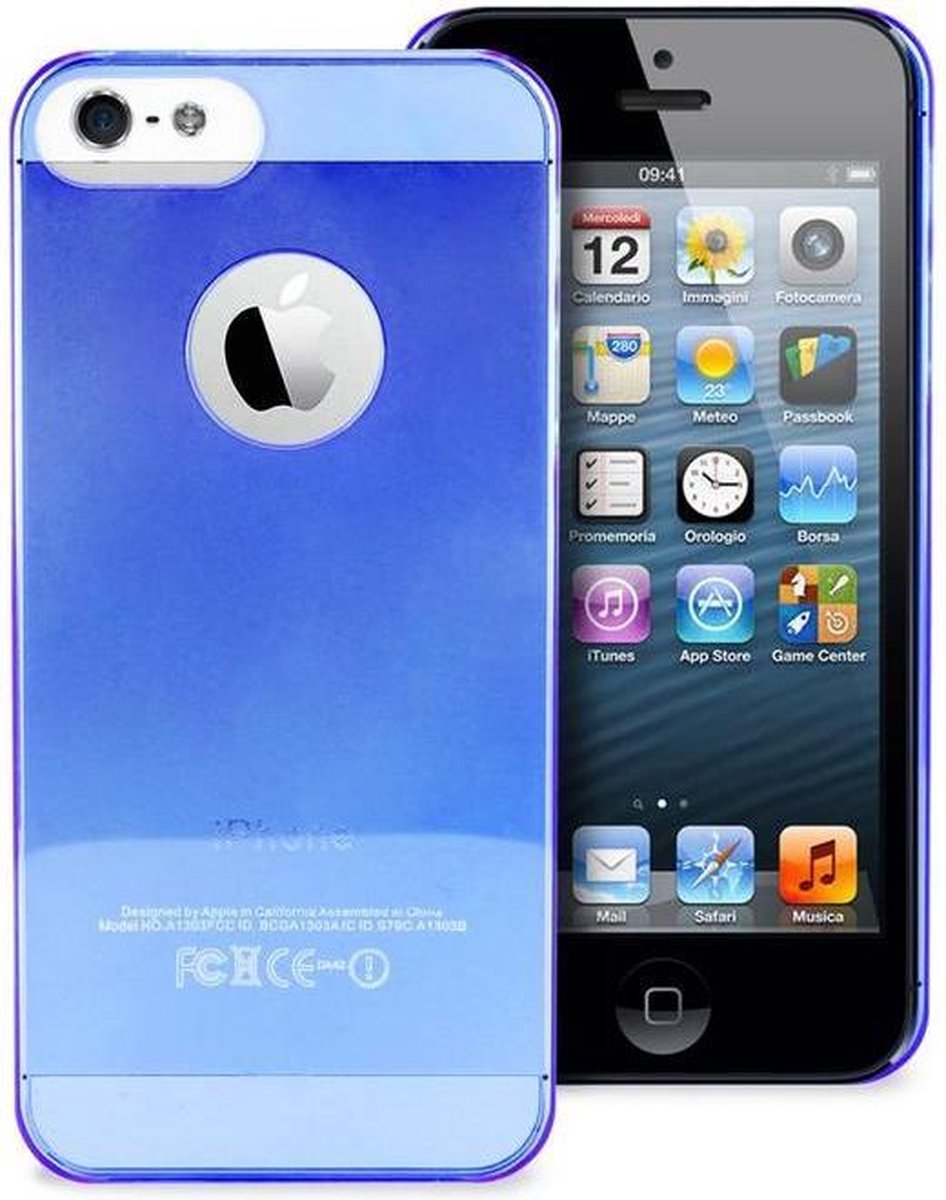 PURO Apple iPhone 5/5S Crystal Cover - Blauw