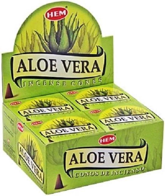 HEM Wierook Kegel Aloe vera (12 pakjes)