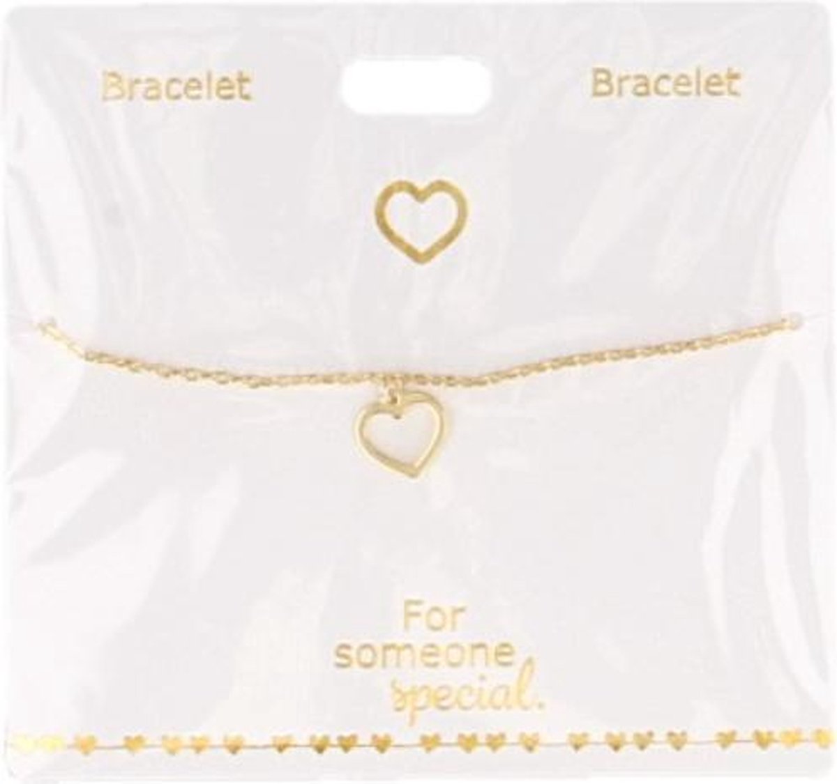 Armband Hartje, gold plated