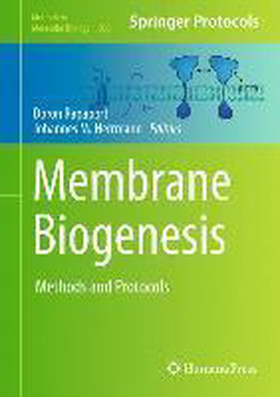 Membrane Biogenesis 9781627034869 Boeken