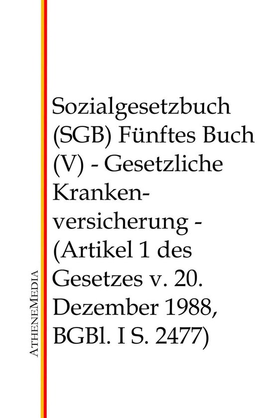 Sozialgesetzbuch (SGB) - Fünftes Buch (V) - cover