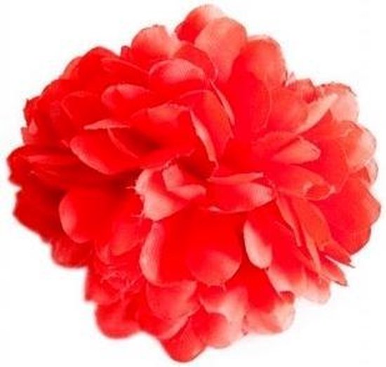 vaardigheid mist consumptie Spaanse haarbloem rood - bloem bij flamenco jurk - | bol.com