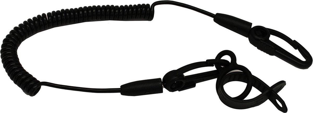 Scotty Safety Leash + Flexcoil | Black