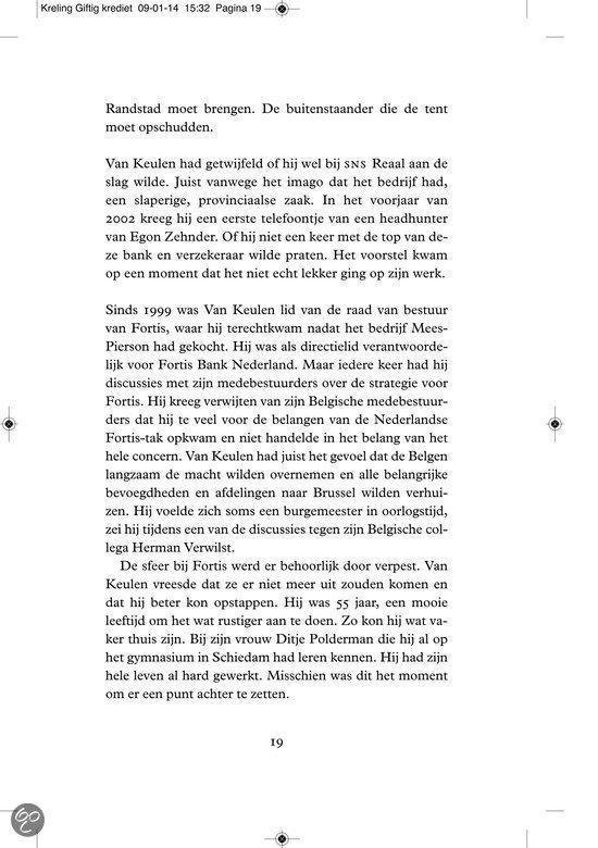 Pagina 19 met tekst over Jan van Keulen en zijn carrière.