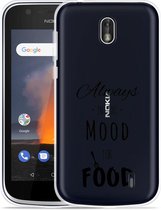 Nokia 1 Hoesje Mood for Food Black