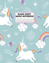 Blank Sheet Music Notebook