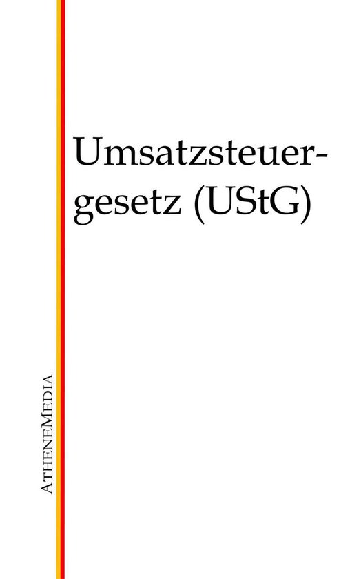 Umsatzsteuergesetz (UStG) - cover
