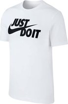 Nike Sportswear Just Do It Tee Sports Shirt - Taille XXL - Homme - Blanc / Noir