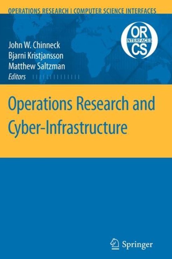 Operations Research and Cyber-Infrastructure - cover