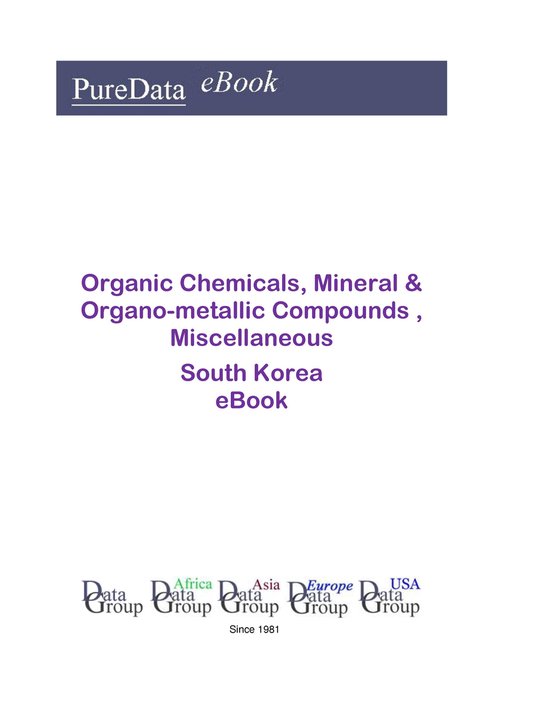 PureData eBook - Organic Chemicals, Mineral & Organo-metalli ... - cover
