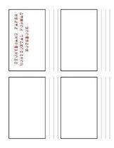 Storyboard Paper Horizontal Format Notebook