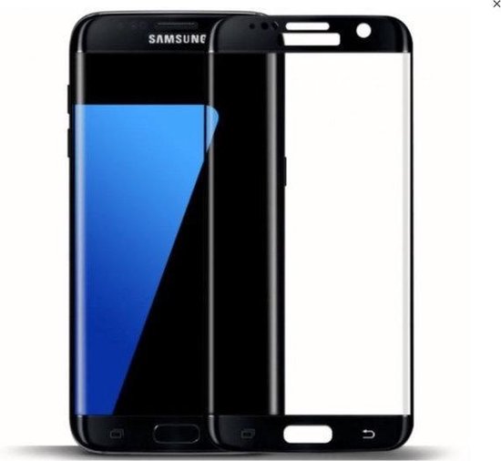 ik lees een boek naar voren gebracht zak Zwart Samsung Galaxy S7 Edge Tempered Glass Screen Protector | bol.com