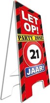 Waarschuwingsbord 21 jaar