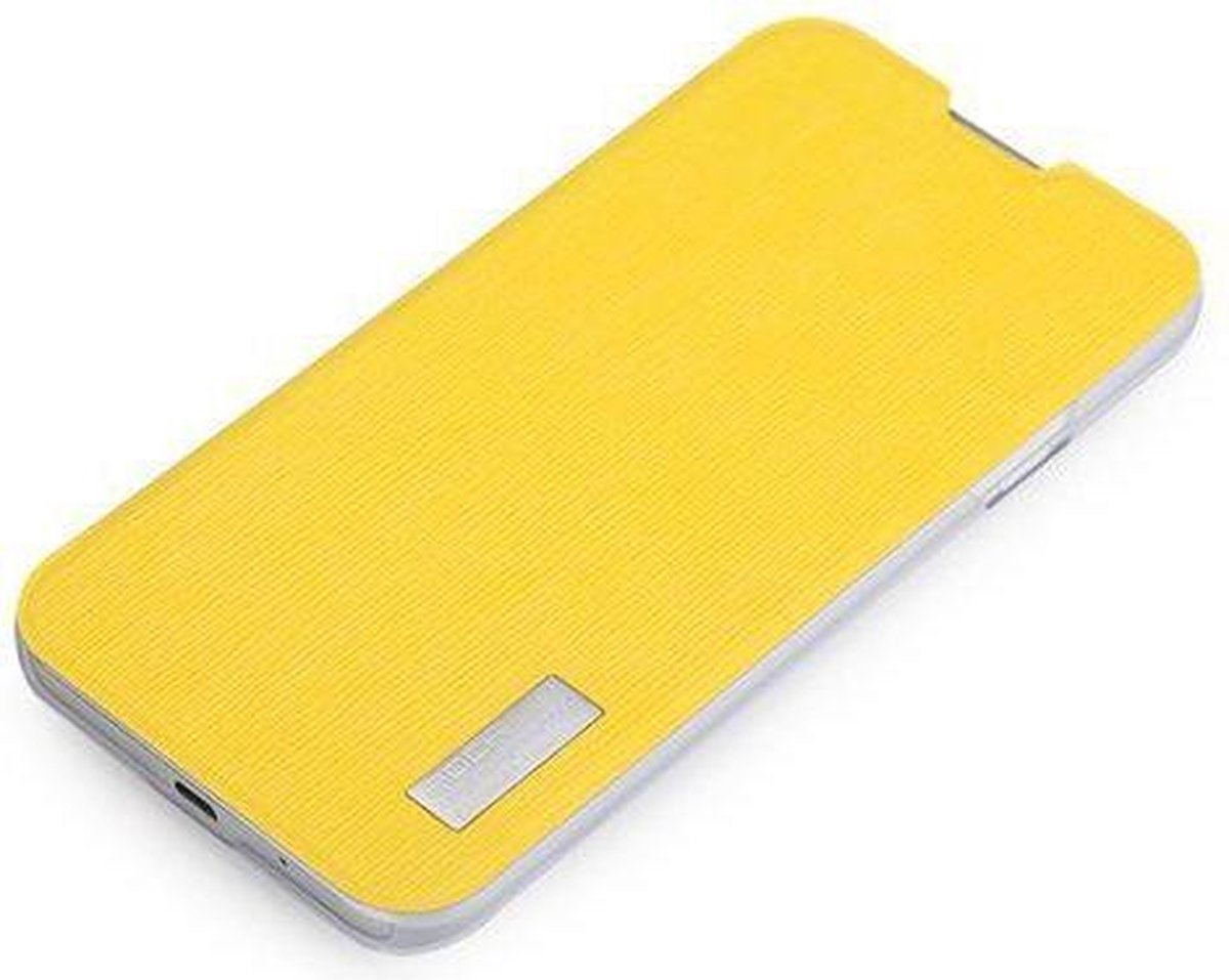 Rock Elegant Side Flip Case Lemon Yellow LG Optimus G Pro
