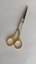 Beautytools basic : Moustache schaar - Verguld (12.5 cm)