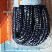 4.5 mm x 150 cm - Rond Marineblauw / blauw - Dikke veter