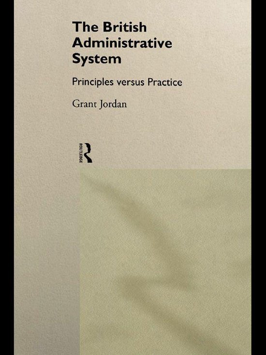 The British Administrative System - cover
