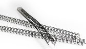Wire-O bindruggen 6,4mm -1/4 - zilver - 100 stuks