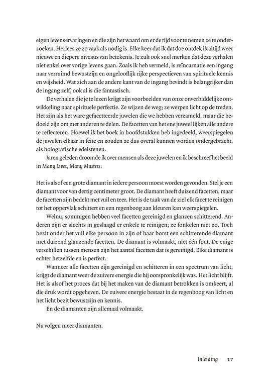 Tekstpagina met afbeeldingen van diamanten
