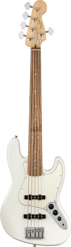 Expertise kleinhandel Historicus Fender Player Jazz Bass V PF Polar White 5/6-snarige basgitaar | bol.com