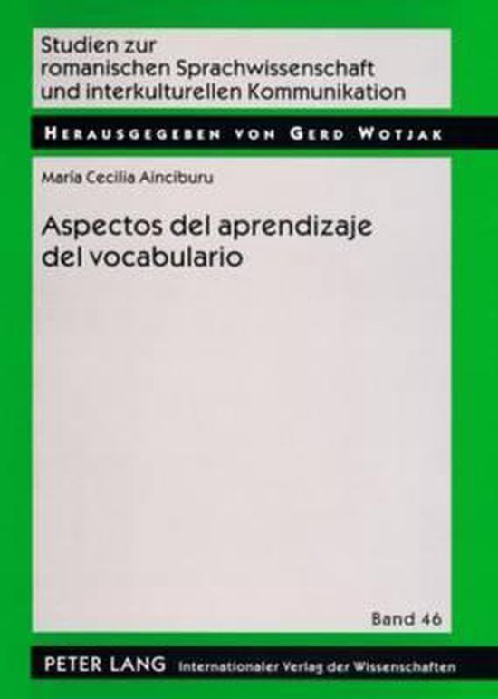 Aspectos del aprendizaje del vocabulario - cover