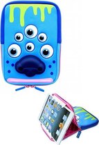 TabZoo tablet hoes 7 / 8 inch Blauw Monster