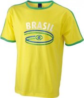 Geel Brazilie t-shirt heren Xl